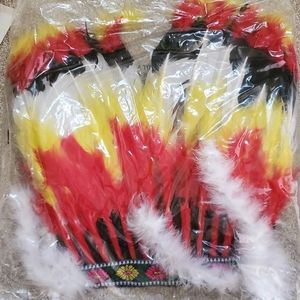 Halloween costume- Feather hair piece